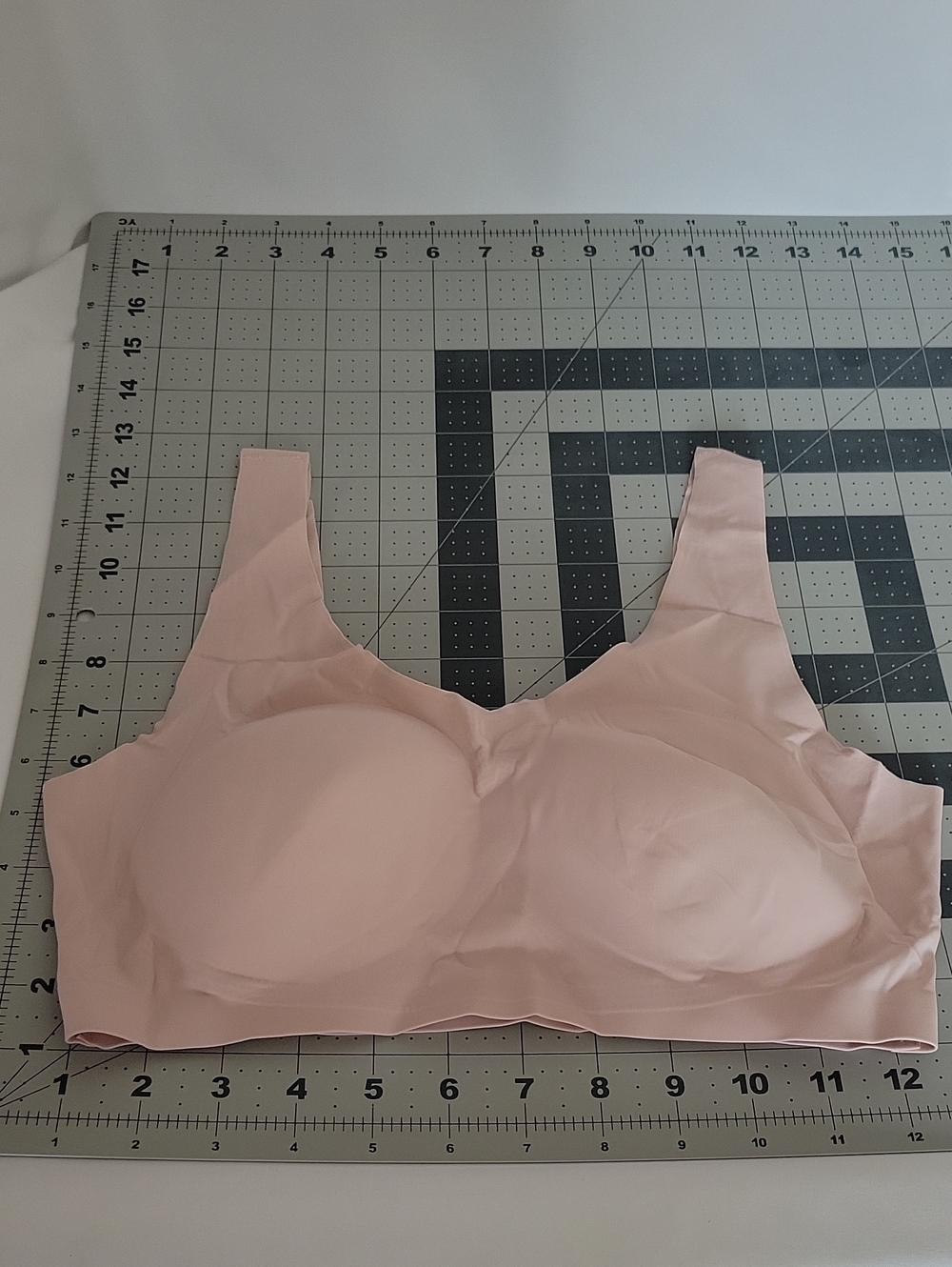 Seamless Light Pink Wireless Comfort Bra